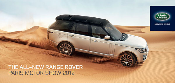 range rover  automotive launch Media Pack  ipad app video Printed Material digital design social media Website microsite mediasite Global website