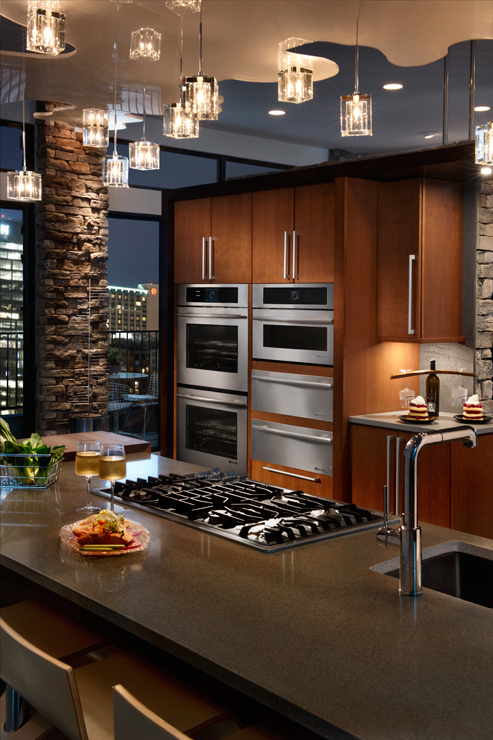Adobe Portfolio penthouse kitchen interiors lighting appliances