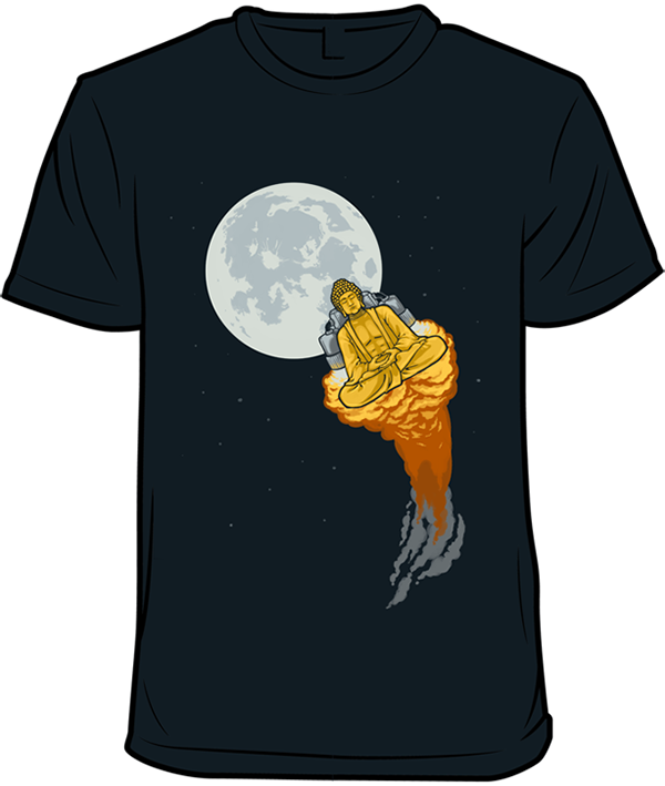 T-shirt Design || Rocket Buddha 
