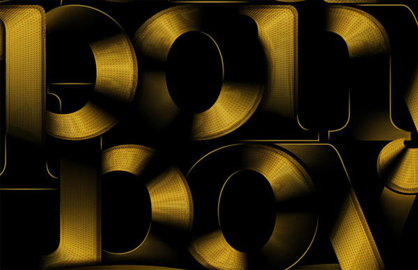 gold metal reflection vector black quote