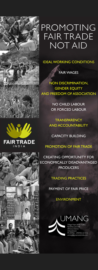 umang fair trade India poster Standee