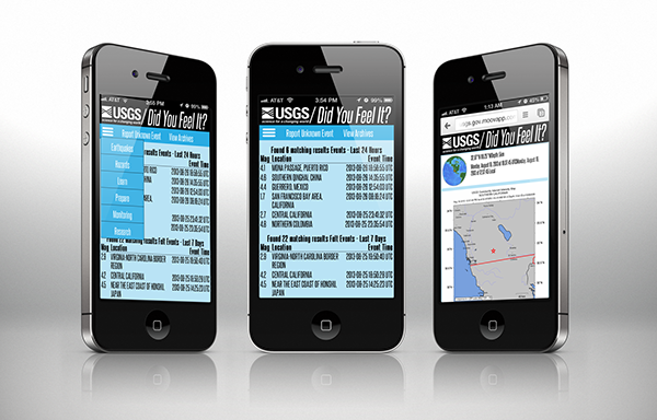 Mobile app hackathon Geeklist earthquake
