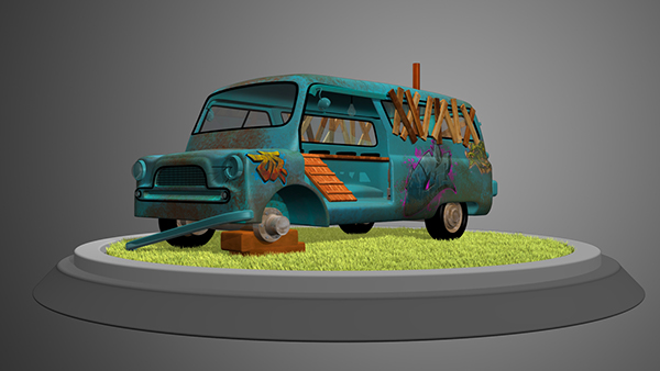 Tractor home car 3D model model