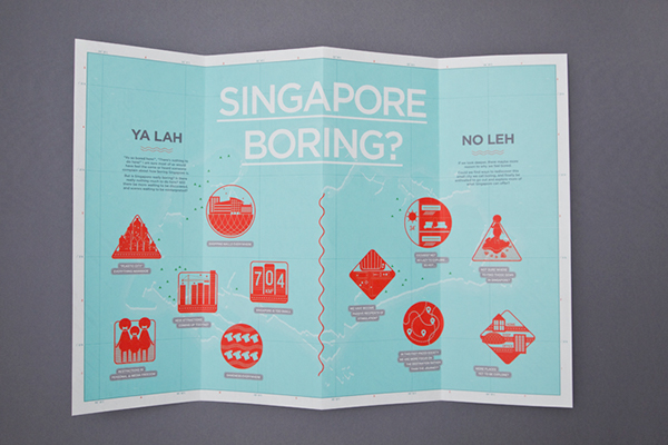 singapore map Guide documentation kembangan Diecut boring vector poster