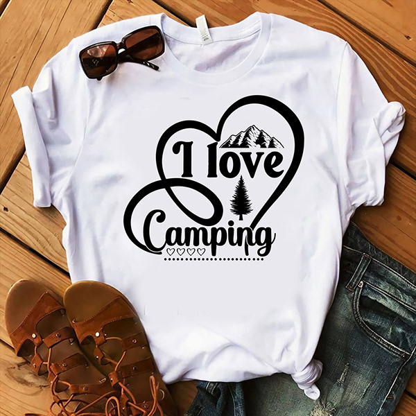 camping svg t-shirt design