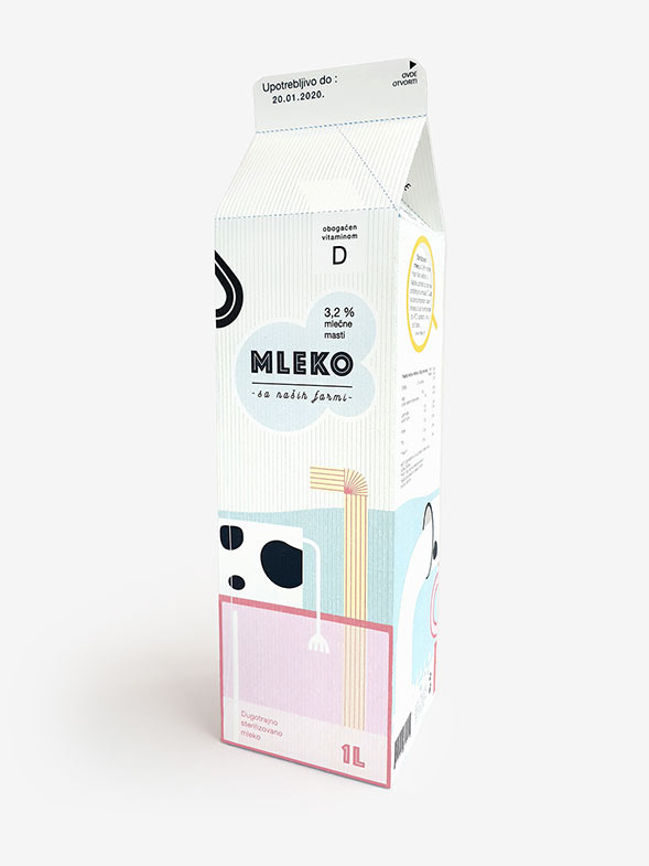 branding  jogurt milk milk products mleko package design  Packaging visual identity