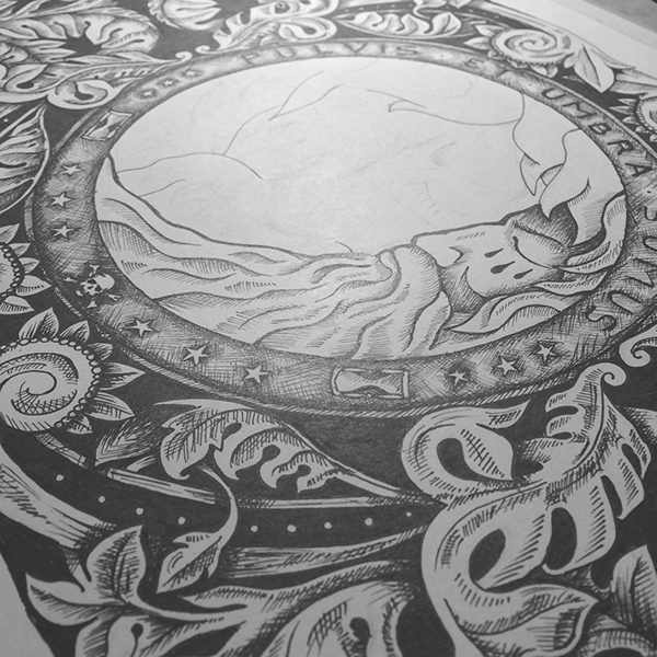 pulvis et umbra a3 engraving