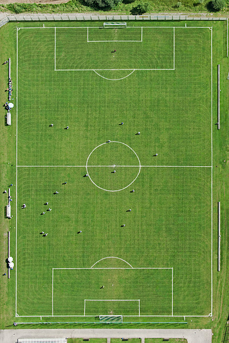 Aerial views bernhard lang akris design soccer Haute-Couture