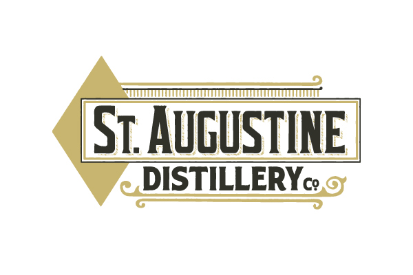 Layout Design St Augustine florida St Augustine Distillery bed and breakfast discount card illustrations marketing   local business local economy craft spirits Quality distillery alcohol discount