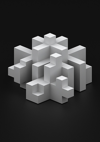 CGI 3D Render cubes