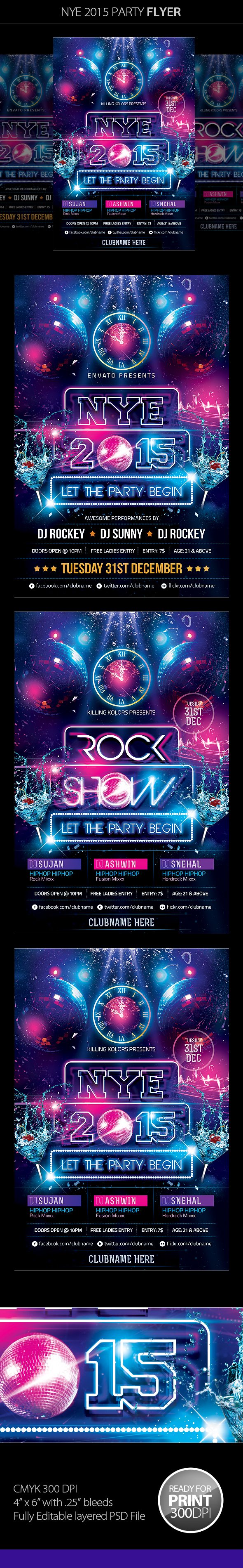 anniversary party birthday party celebration Champagne disco flyer flyer mantushetty new year nightclub rock show 2015 PARTY