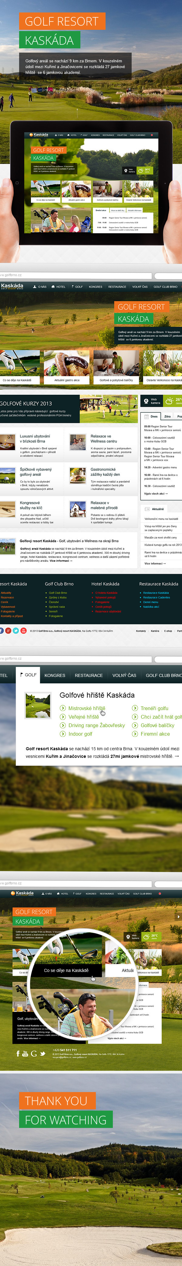 Web Webdesign design cossi Czech cossidesign golf brno green