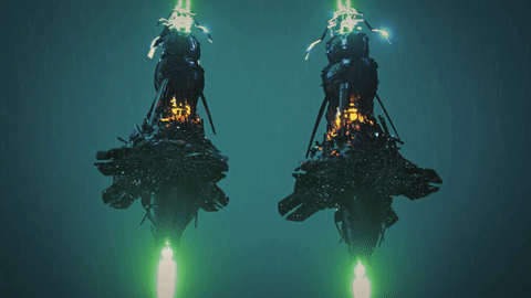 everyday 3D animated gif Scifi