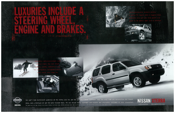print ads car ads xterra Nissan infiniti stanley tools textures backgrounds cool grungy funky