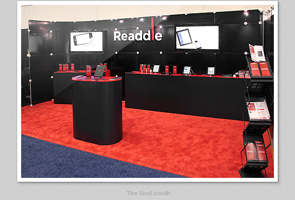 Macworld iworld readdle iPad iphone expo Exhibition  printed booth ribbon device brochure Booklet business card