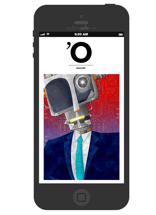 ILLUSTRATION  Digital Art  animation  augmented reality Multimedia  art cover editorial robot future