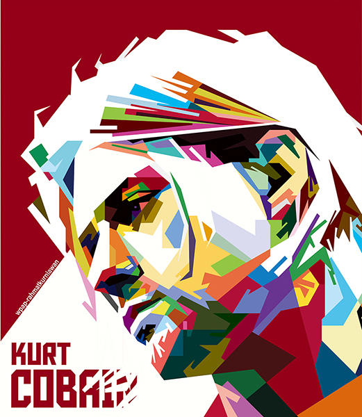 kurt cobain nirvana Pop Art WPAP vector