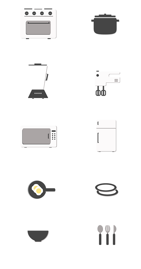 Icon free kitchen cocina icons outline