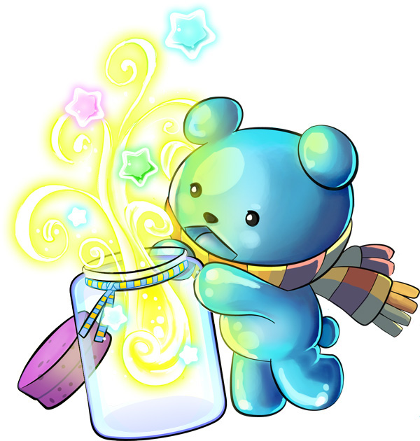 candypot game grandfather Magic   bear blue Blue Bear cute history