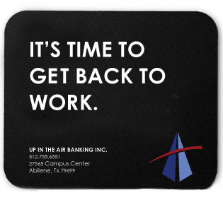 Bank  Brandmark logo touchpoints business card letterhead mousepad