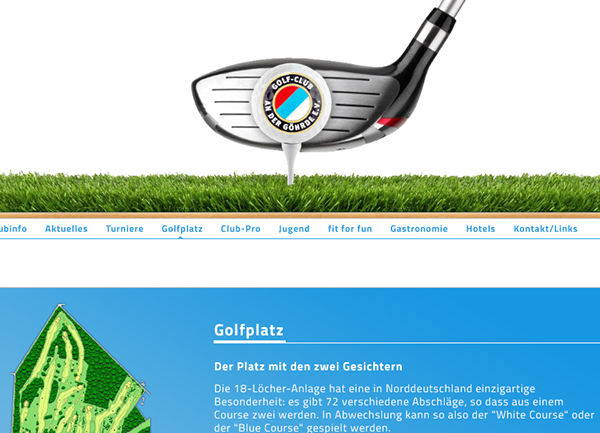 Website golf Golfclub