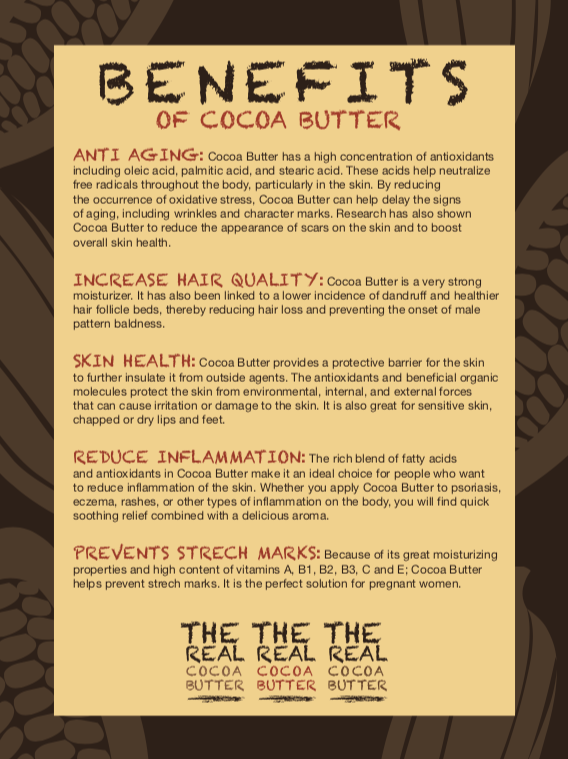 Cocoa Butter skin care products product craft
