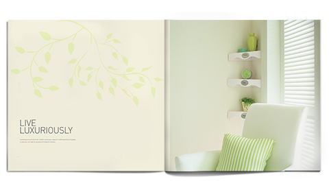 brochure design real estate green