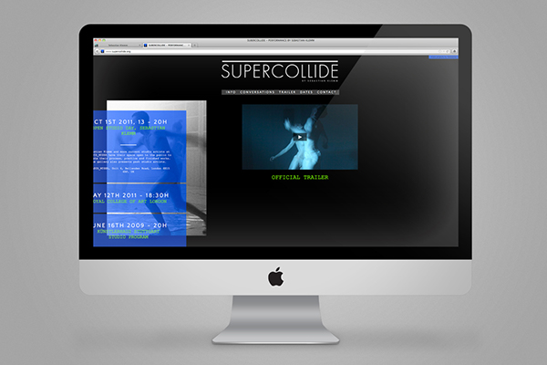 microsites  performances  Artist  Onlineportfolio  website  screendesign
