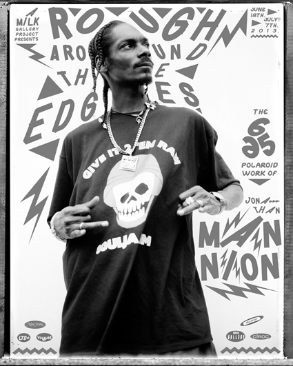 poster show poster hip hop rap Exhibition  New York milk POLAROID Snoop Dog nyc old school Milk Gallery Milk Made Jonathan Mannion experimental