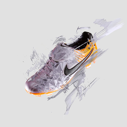Nike mercurial stadium 3D CGI football shoe