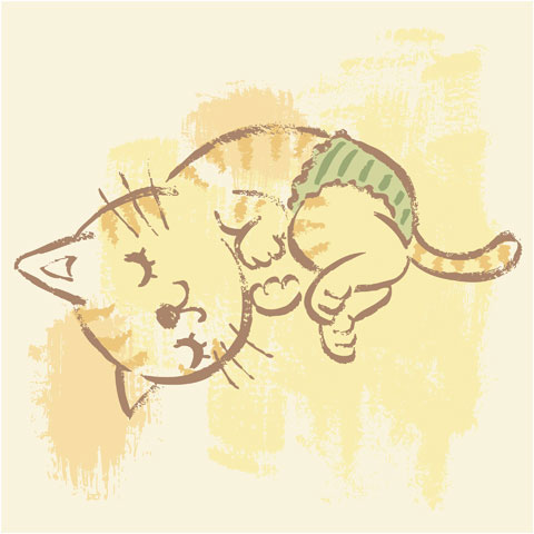 animal Cat kitten pets vector characters