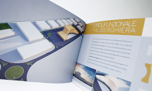 brand identity real estate brochure binding rendering 3d render