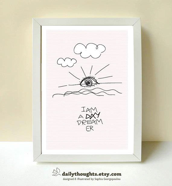 sophia georgopoulou design daily thoughts A4 art prints etsy www.sophiag.com poster frame happy Love happy prints http://www.etsy.com/shop/dailythoughts printable home wall