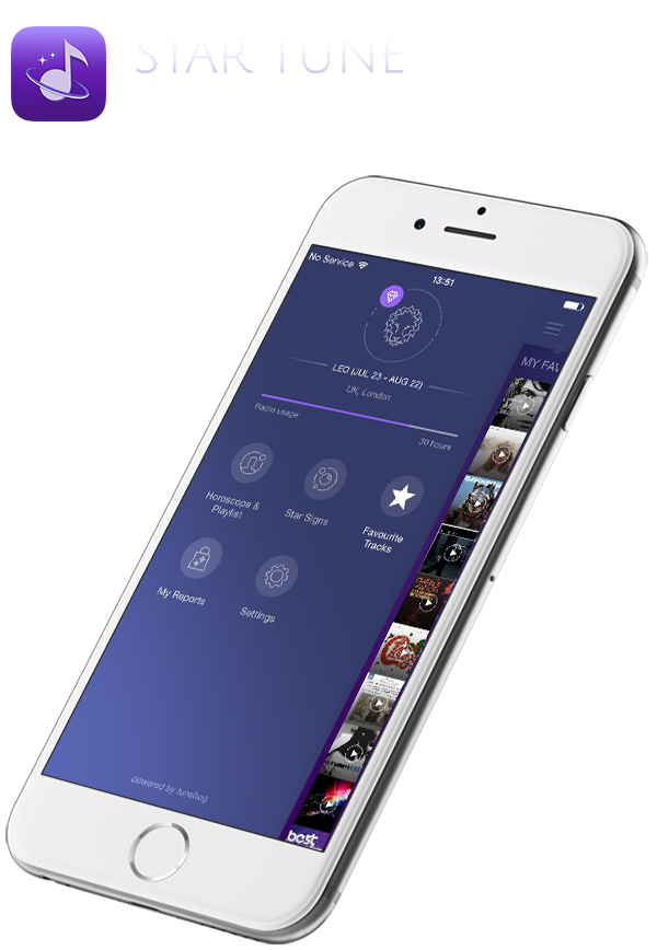 horoscope app star tune jenia ziatina zodiac app iOS App astrology app Astrology astrological app ios icons android icons app ui purple app promo video App Video Android App