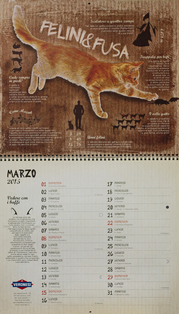 calendario calendar animals animali