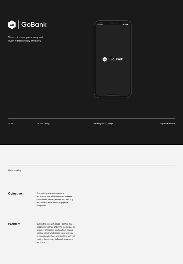 GoBank | Banking App Concept | UX/UI Design
