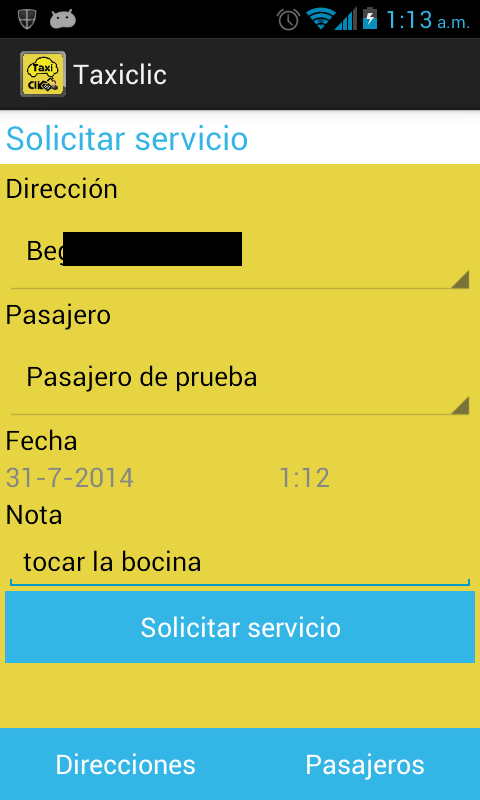 android taxi webservices GCM google maps geolocalizacion