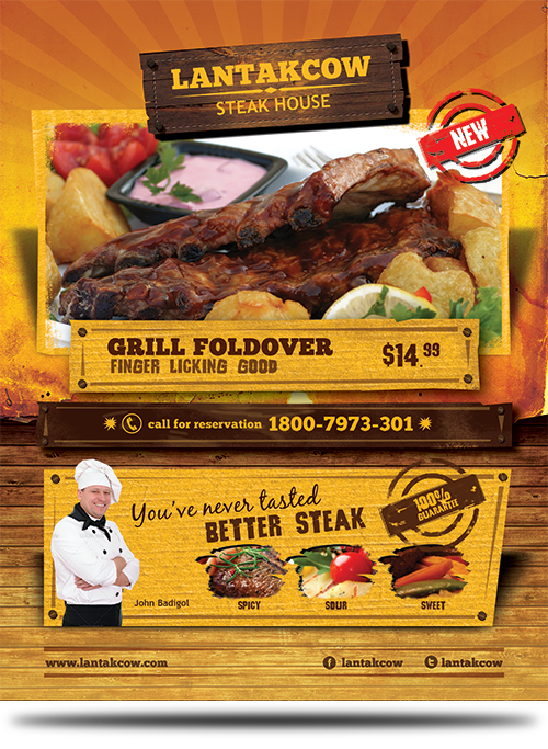 flyer template  flyer psd  food template  food flyer  restauran flyer  restaurant flyer