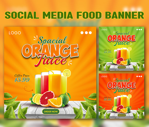 Creative Social Media Food Banner Design.
