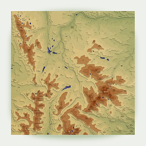Cartography: The Colorado Mountains