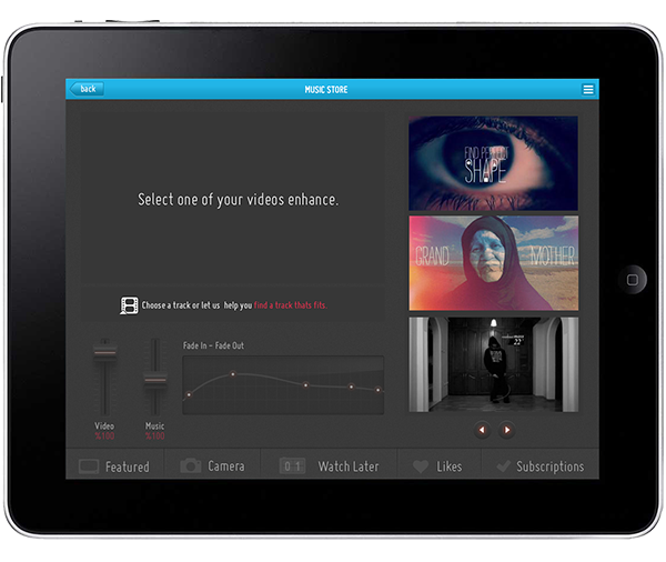 vimeo iPad user exprience UI GUI berkanism video app iPad App