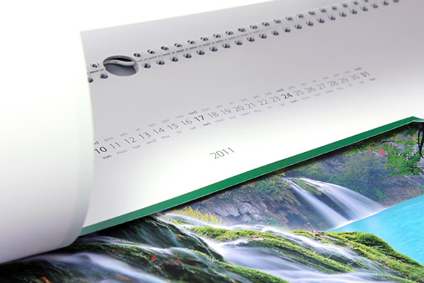 National Park Plitvice calendar paper die cutt package