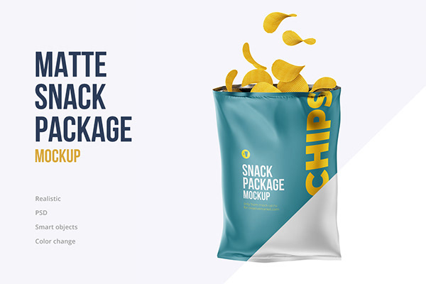 Matte Snack Package Mockup on Behance