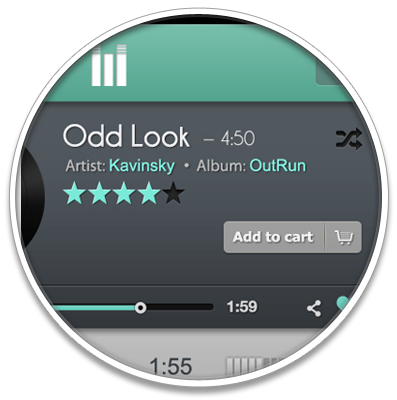 mobile application app modern design Interaction design  White music clean professionnal UI