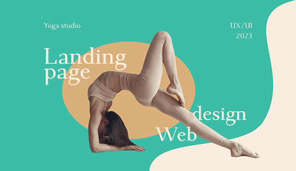 Landing page for a yoga studio