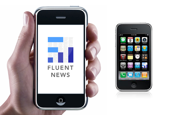 fluent Fluent News Fluent Mobile logo app application iphone Icon