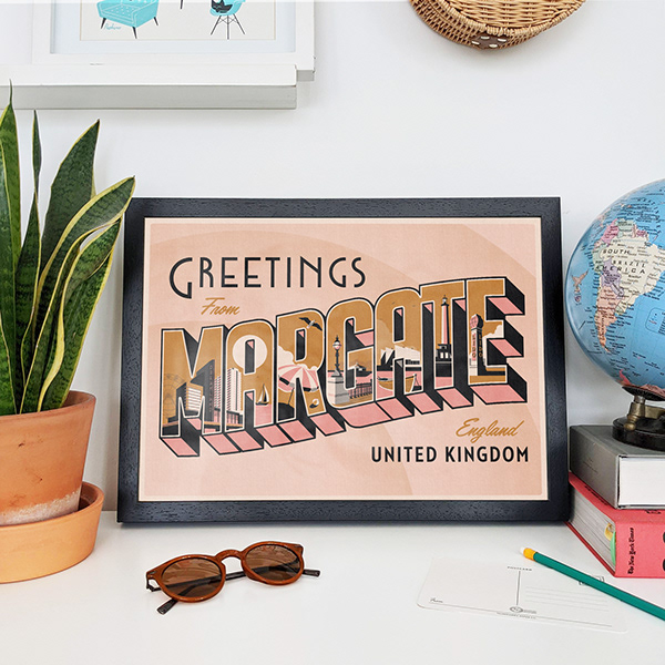 Greetings from ... Retro Postcard Style Prints