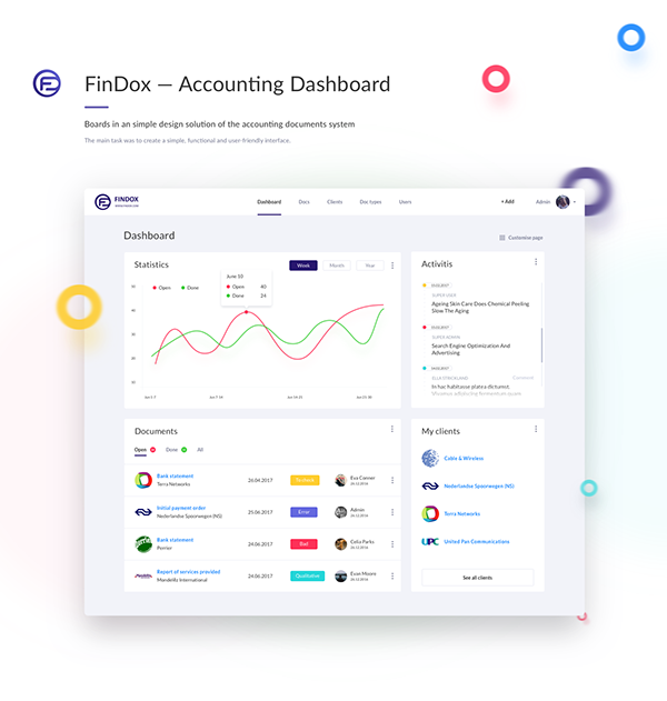 FinDox — Accounting Dashboard