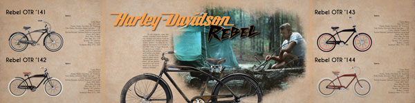 design promocional Harley Davidson trabalho acadêmico brochure catalogo