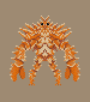 pixel pixelart crab creature
